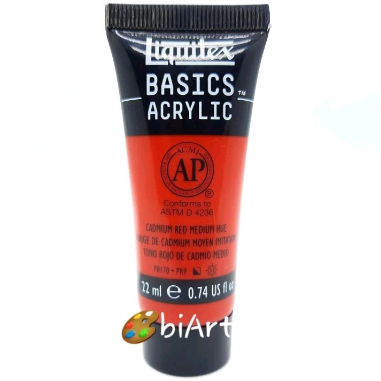 

Liquitex Basics Acrylic Colour 22 ml Cadmium Red Medium Hue