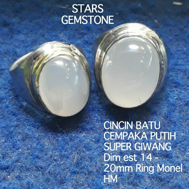 BATU CINCIN CEMPAKA PUTIH GIWANG AIR NATURAL ALAM 100%