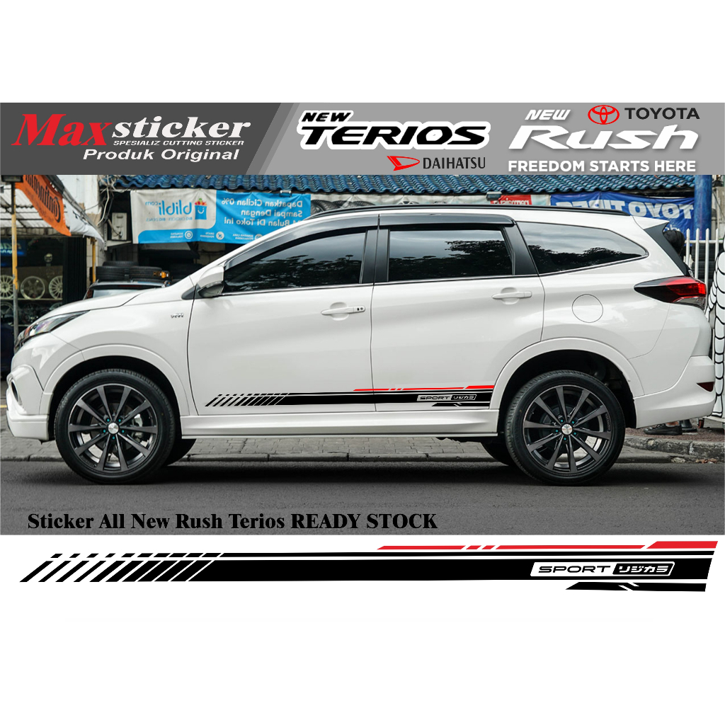 STICKER ALL NEW TERIOS TERBARU STICKER LIST BODY MOBIL ALL NEW RUSH TERIOS