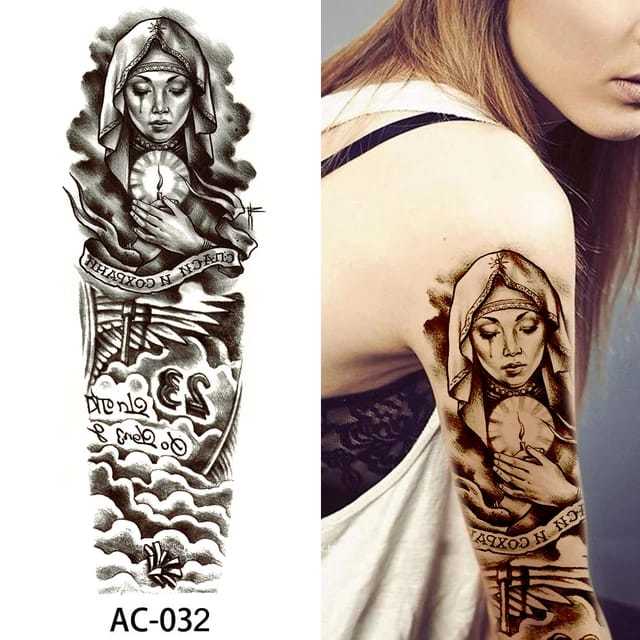 Tato Temporer Tattoo Tatto Temporary Full Lengan Tangan Besar Tahan Air Sementara Anti Air Seri AC-0
