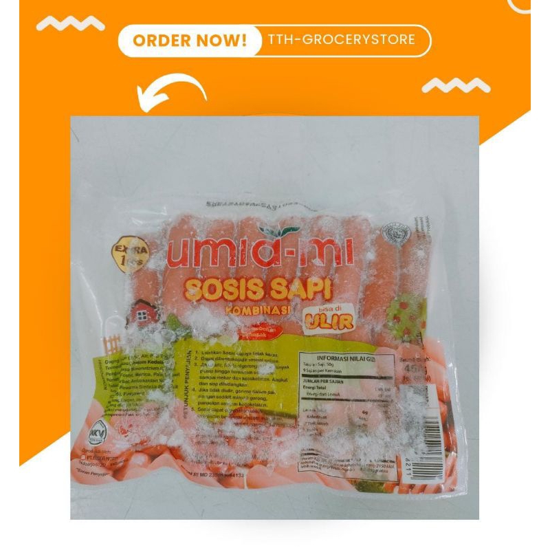 

UMIAMI SOSIS SAPI ULIR ISI 50 PCS SOSIS AYAM