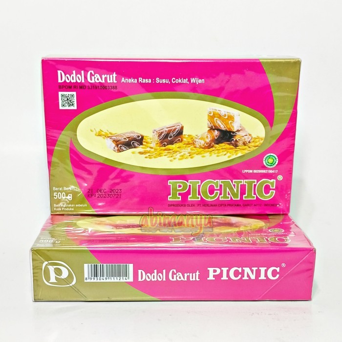 

Dodol Garut Picnic Aneka Rasa Original 500gr Klasik Legendaris Oleh Oleh Khas Jawa barat Jenang