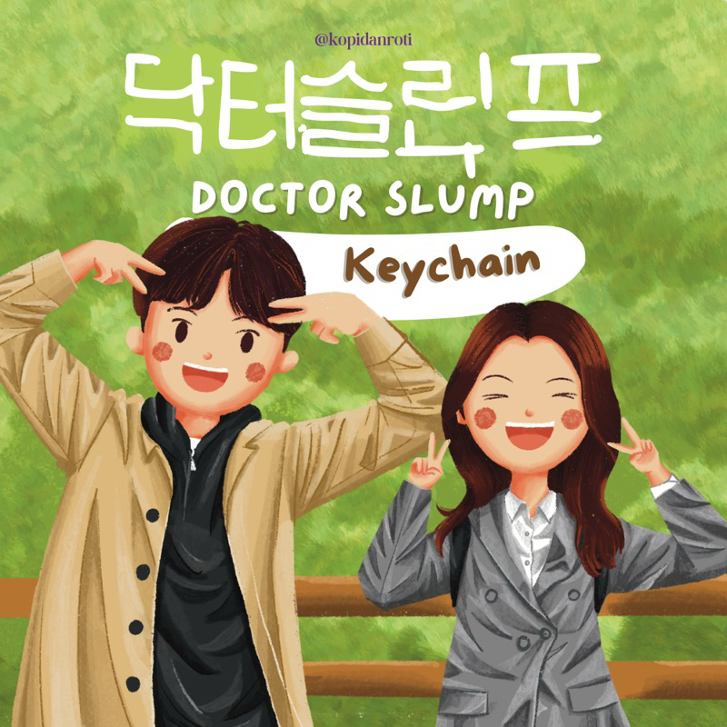 Doctor Slump Keychain Kdrama (Gantungan Kunci Akrilik Kdrama Doctor Slump)