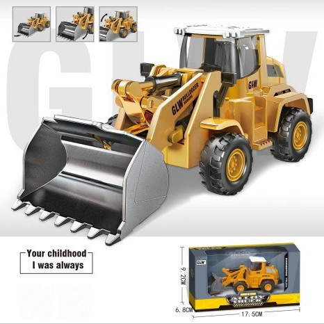 Mainan Mobil DIY Diecast Truck Wheel Loader MMX77021 Mainan Mobil Konstruksi