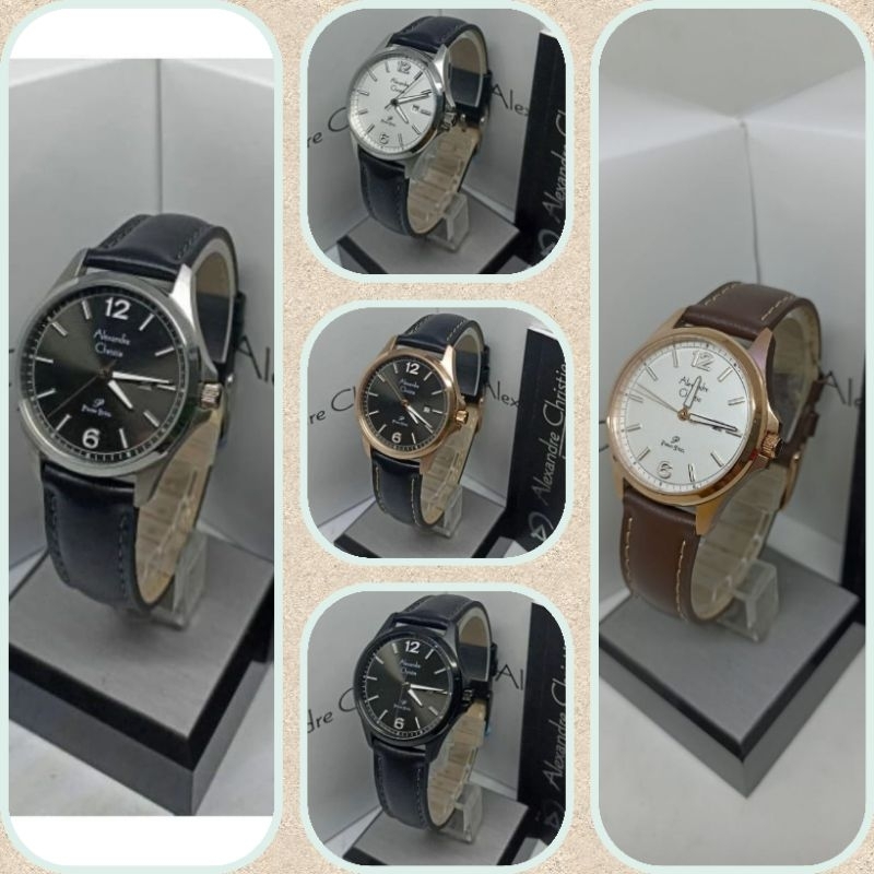Jam Tangan Wanita Alexandre Christie 1029 AC1029 AC 1029 Tali Kulit