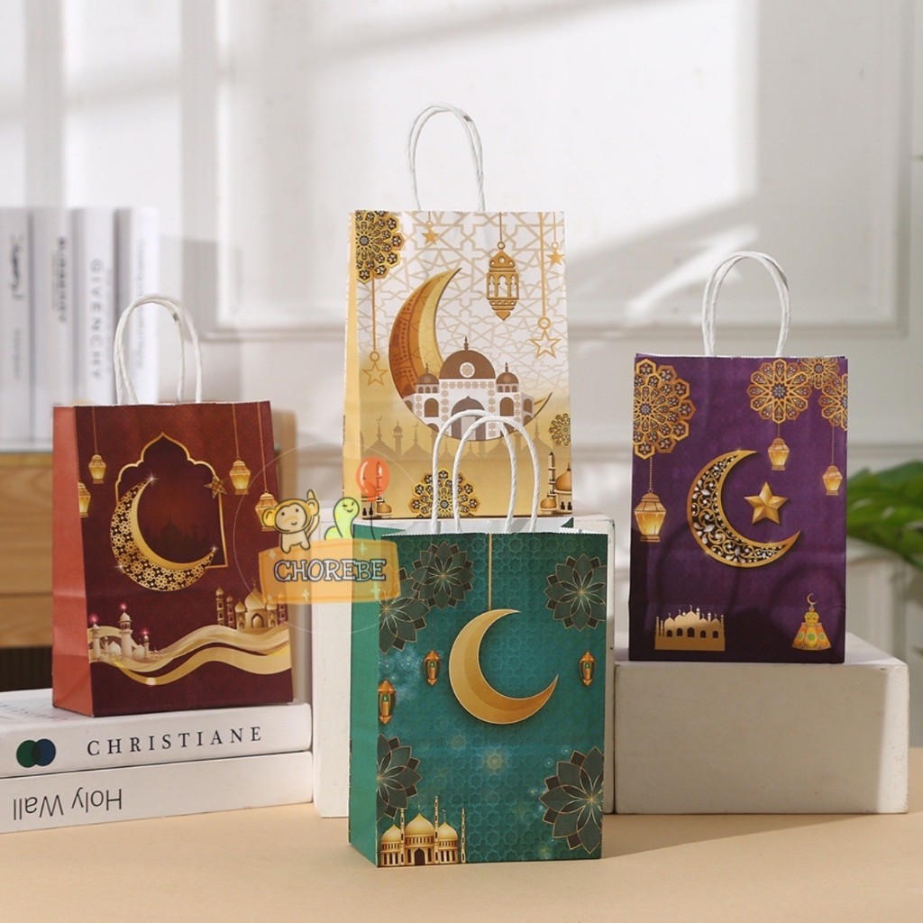 

Paper Bag Kantong Kertas Souvenir Tas Kado Hampers Lebaran Idul Fitri
