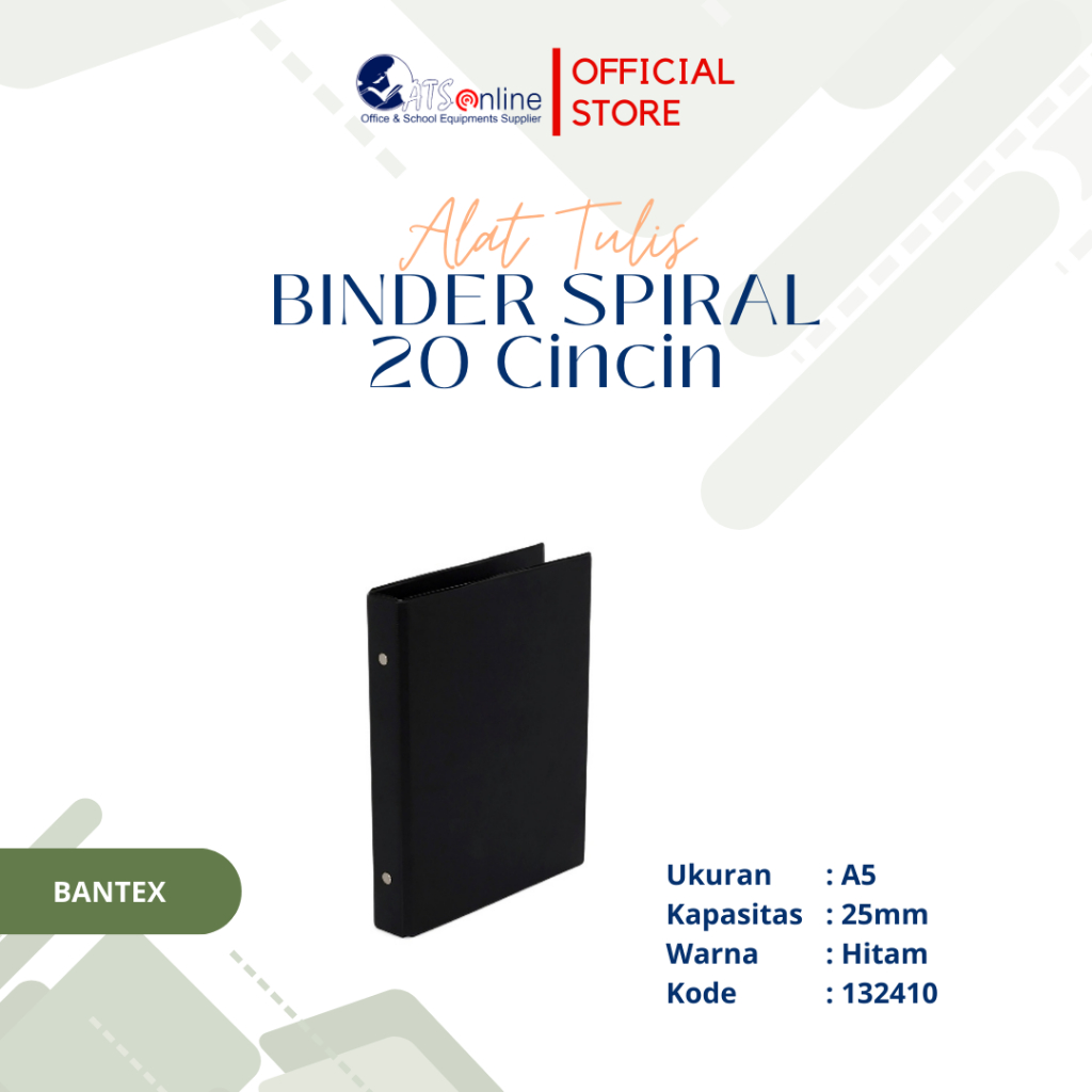 

BANTEX Binder Spiral 20 Cincin 25 mm A5