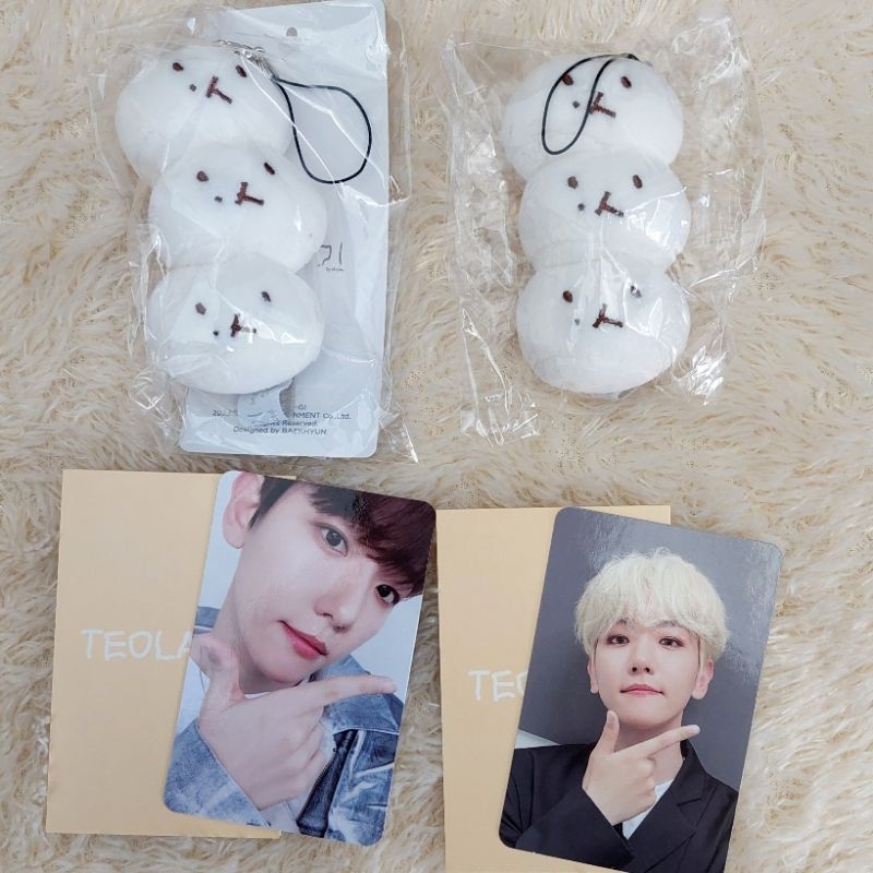 BAEKHYUN TEOLAEGI CHAPSSAL KEYRING PHOTOCARD PC