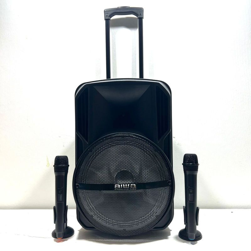Speaker Portable Wireless Aiwa P 12F Bluetooth 12 inch AIWA P12F