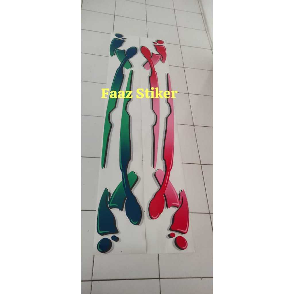 STRIPING BODY MOBIL //STIKER MOBIL KATANA GX 2002