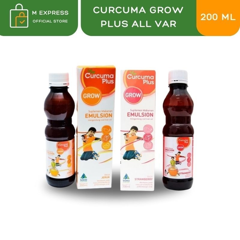 [M EXPRESS] CURCUMA PLUS GROW - Vitamin Imunitas & Nafsu Makan 200ml