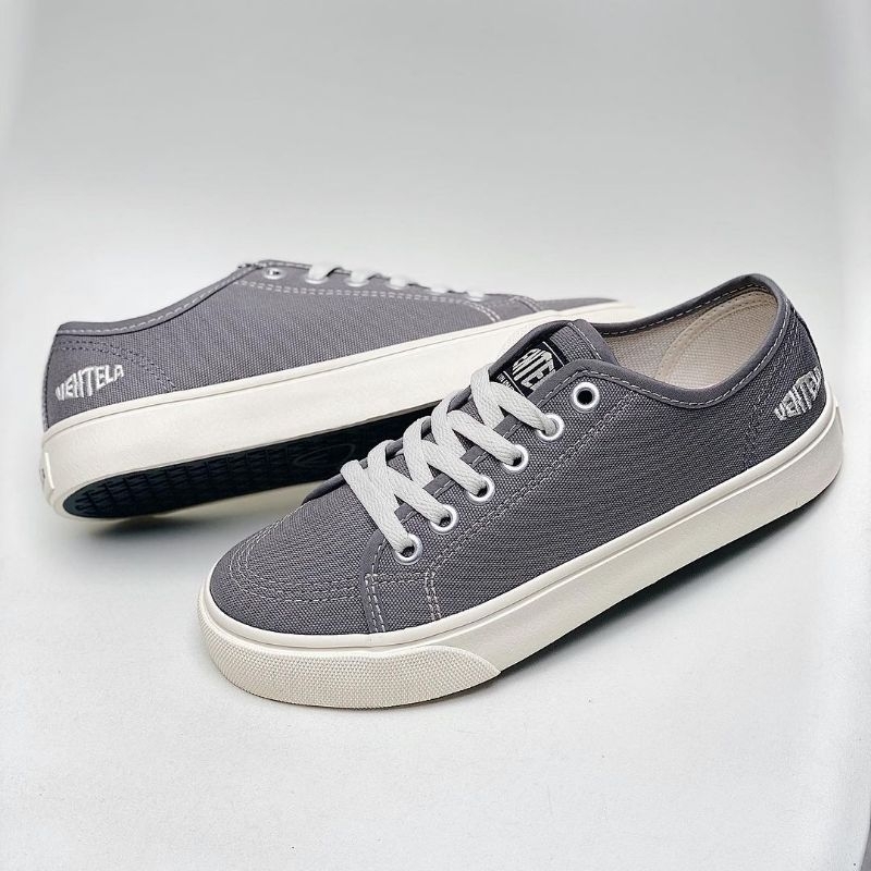 Ventela alpha black white original official store terbaru sepatu pria wanita