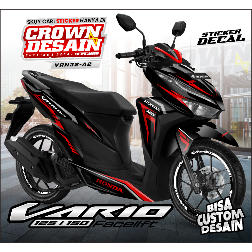 Stiker Decal Vario 125 New Facelift Gen 1 - Decal Stiker Fullbody Motor Vario 125 Led New 2019 - 202