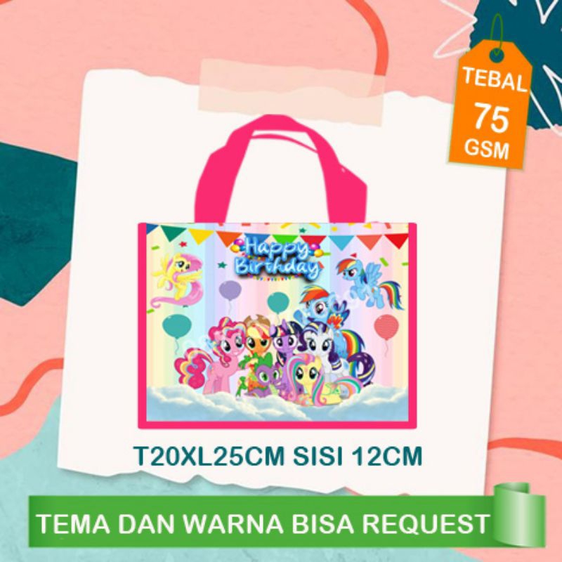 

Tas ultah little pony anak/Souvenir ulang tahun little pony/goodie bag ulang tahun