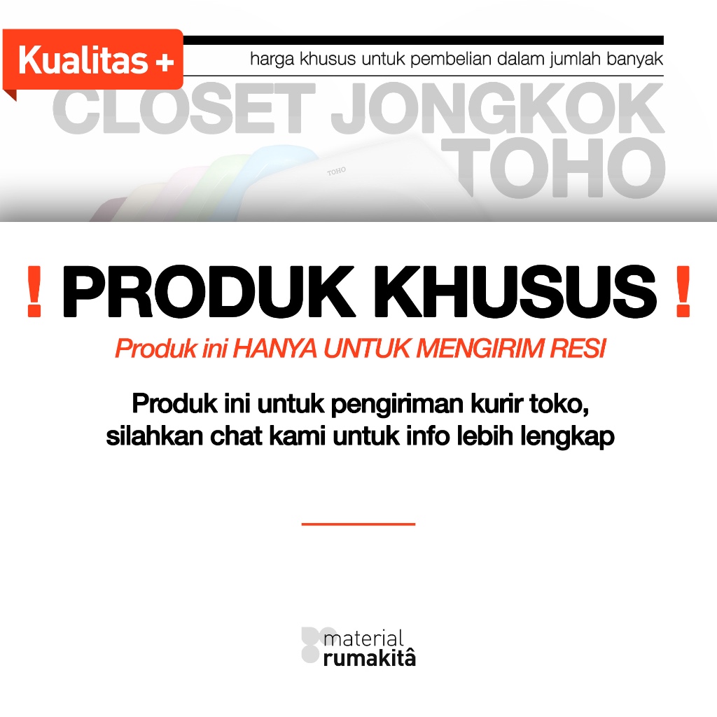 [KURIR TOKO] Closet Jongkok TOHO / Kloset Jongkok TOHO - Warna