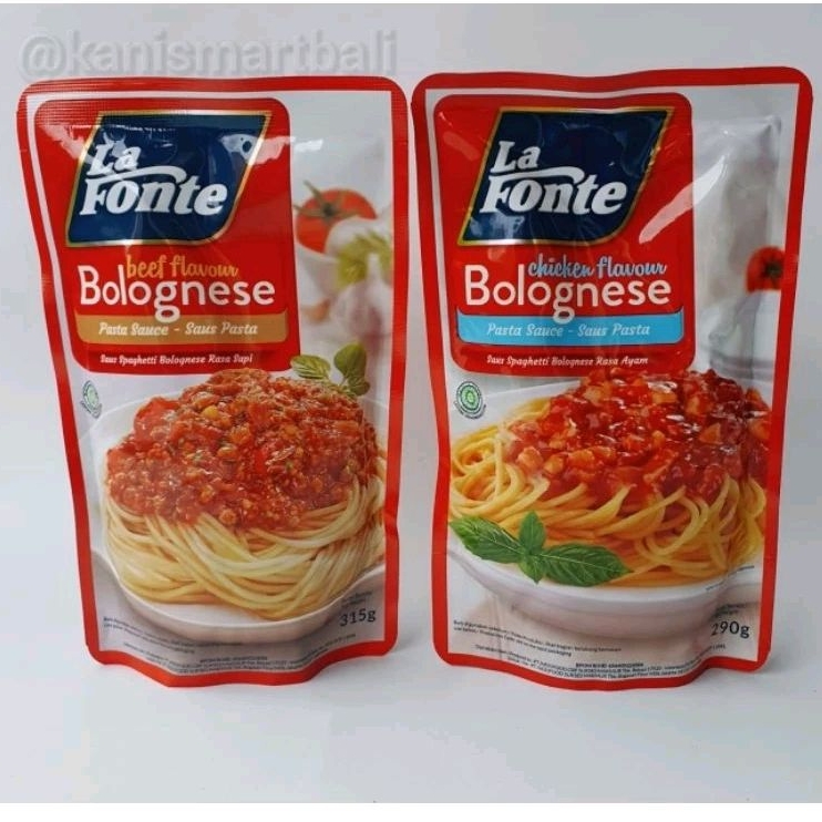 

La Fonte bolognese sauce spageti / chicken flavour / beef flavour / lafonte saus spaghetti / saos pasta