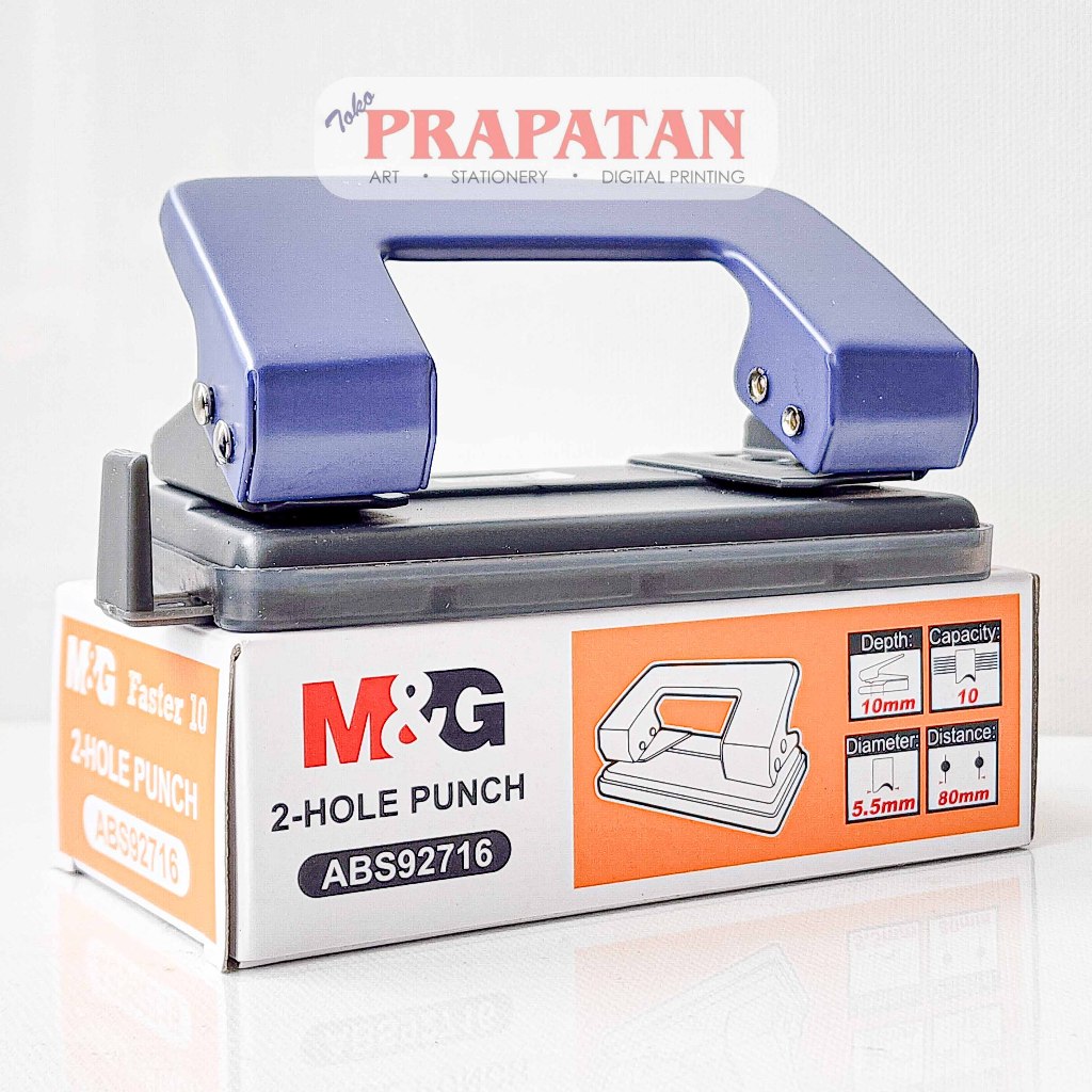 

Pembolong Kertas M&G Faster 10 ABS92716 | 2 Holes Punch