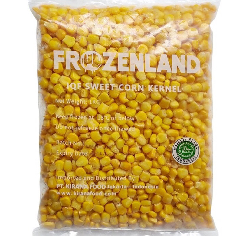 

Frozen Land Sweet Corn/ Jagung Pipil 1kg