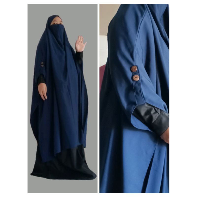 French Khimar lengan bolong