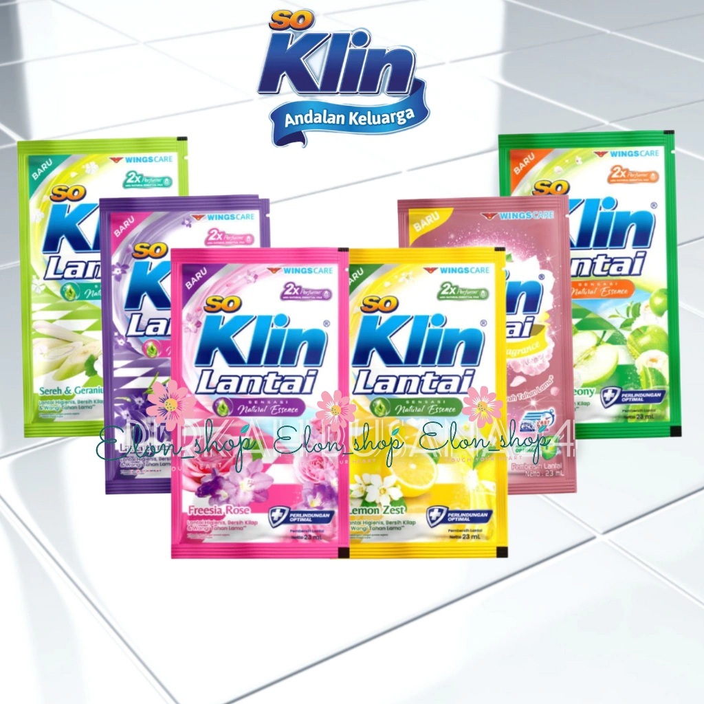 So Klin Pembersih Lantai So Klin Sachet 22ml