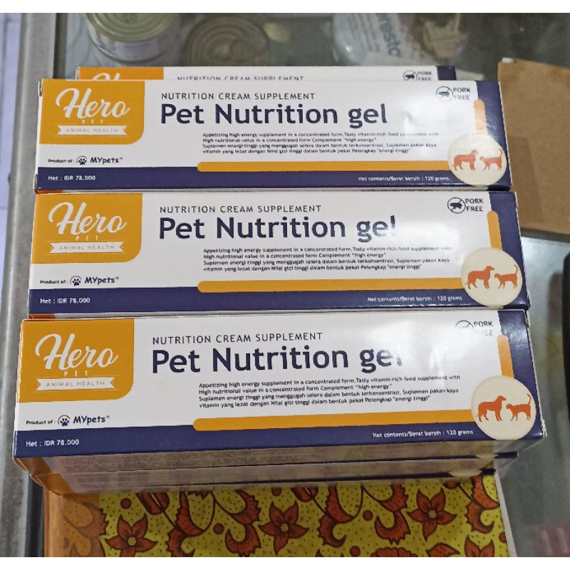 Hero Pet Nutrition Gel Nutrisi Anjing Kucing