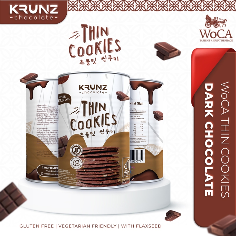 

WoCA Thin Cookies Krunz Chocolate Dark Chocolate 90gr