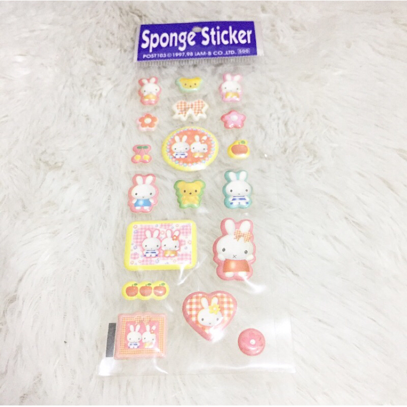 

Sponge Sticker Korea Bunny Rabbit Stiker Lucu Diary