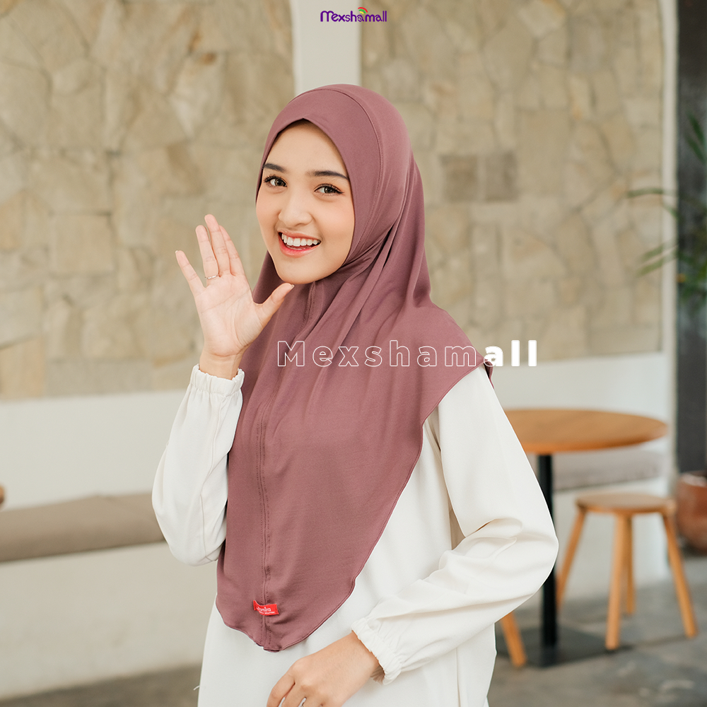 Shamira - Hijab Bergo Kamila 10 Pcs Hijab Bergo Non Pet Jersey Premium By Shamira