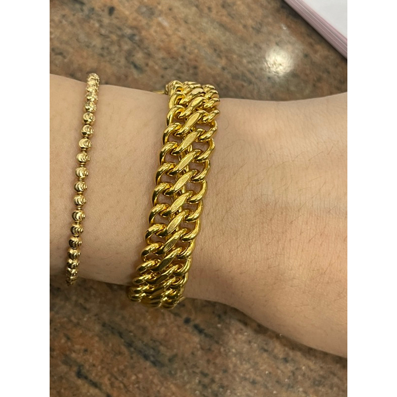 gelang holo super polos elegant mewah emas asli kadar 700 & 875