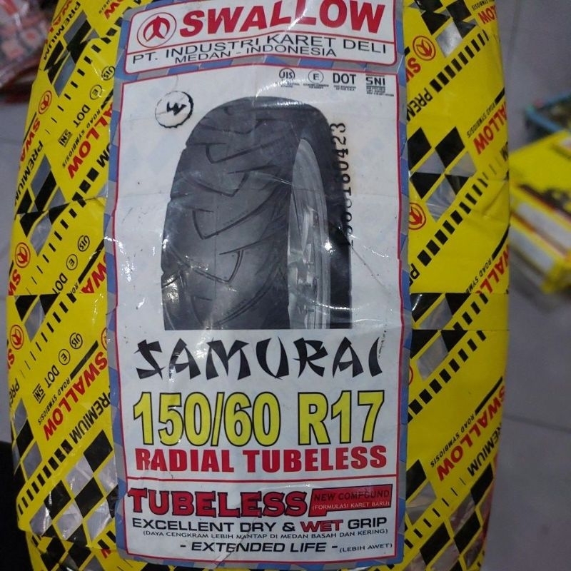 Ban swallow samurai 150 / 60 ring 17 tubless