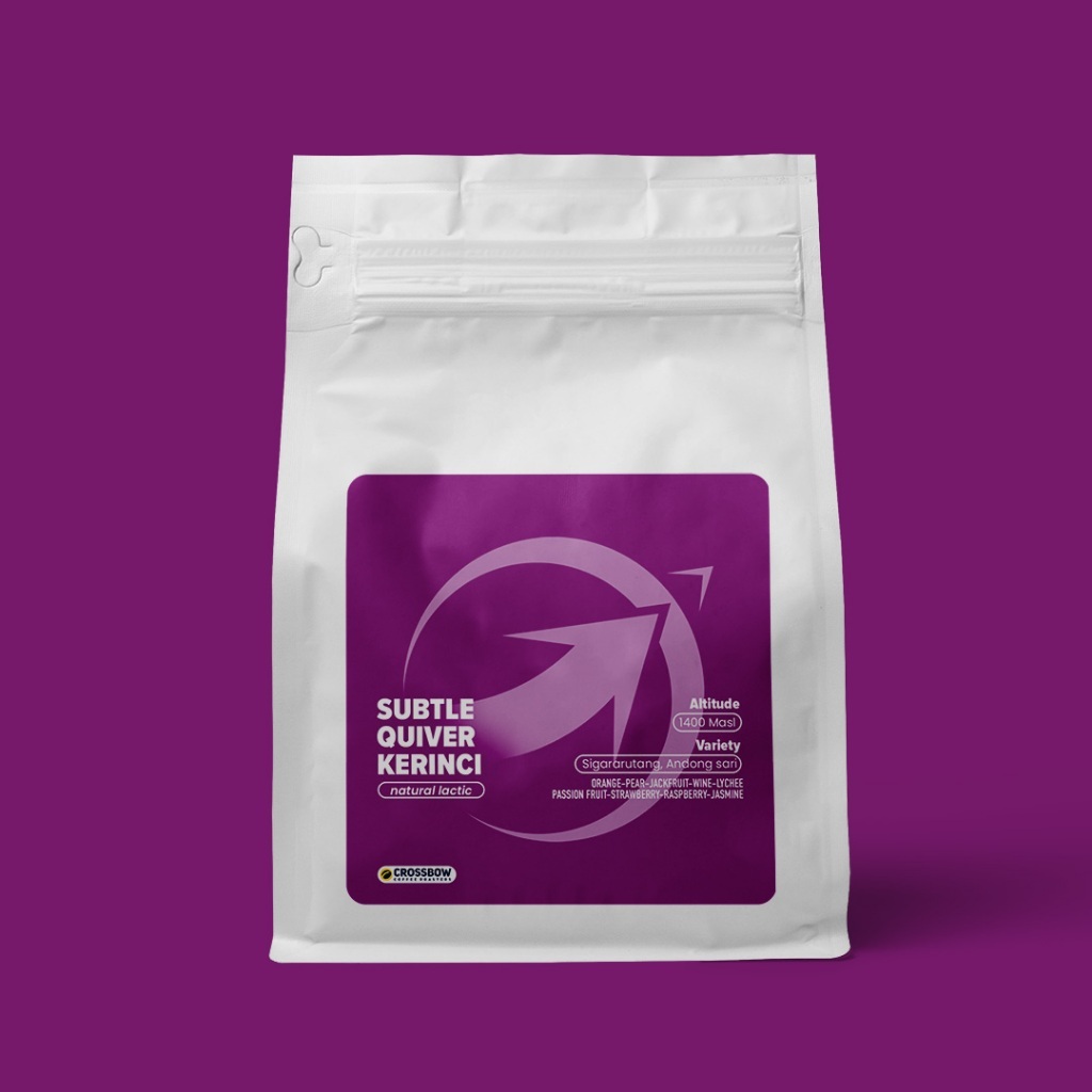 

KOPI SUBTLE QUIVER Kerinci Natural Lactic 200 G By CROSSBOW