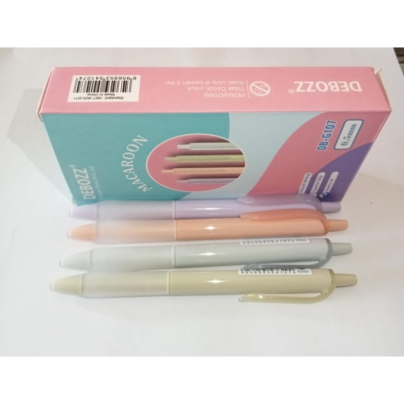 

Pulpen Ballpoint Pena Debozz DB-G107 Macaroon Gel Ink Pen