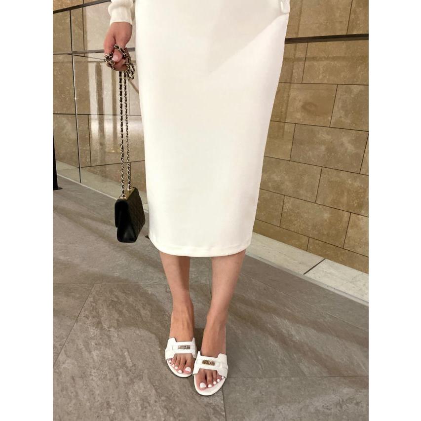 VERSAIC Sandal Import Korea Slip On Mules Hermes Selop Wanita Putih