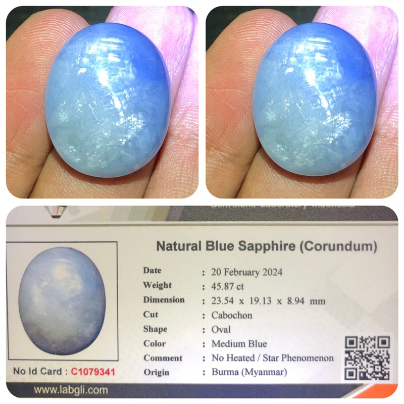natural blue saphire / batu saphire burma