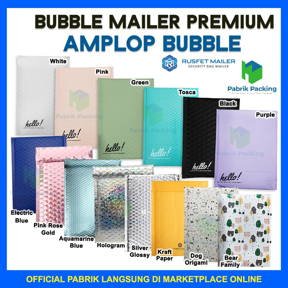 

Bubble Mailer Amplop Bubble Rusfet Bubble Packing Online Termurah