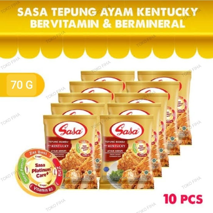 

SASA Tepung Ayam Kentucky Krispi Renceng [10x70 Gr]