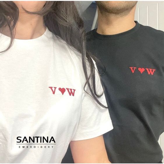 Kaos Couple Pasangan/Baju Kapel Keren/Kaos Cople Kapelan Pacar