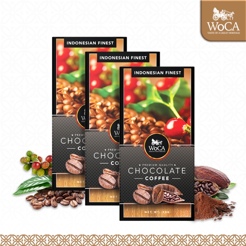 

WoCA Premium Cokelat Batang Rasa Kopi 3x 90g Bars