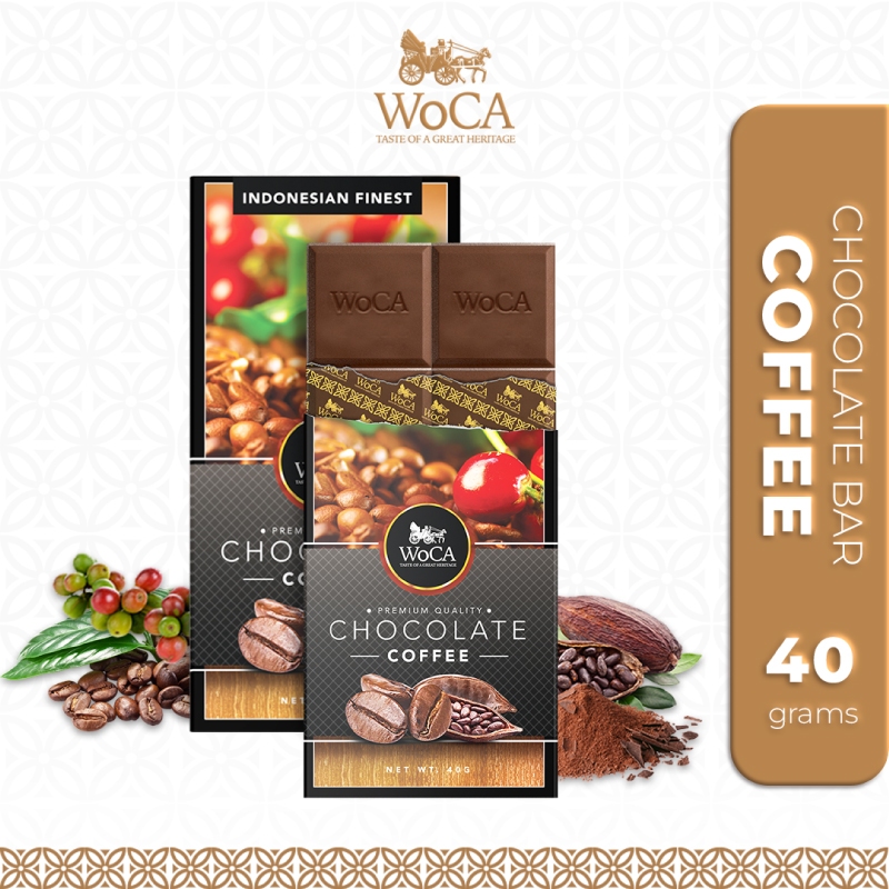 

WoCA Premium Chocolate Bar - Cokelat Batang Rasa Kopi - 40 gram