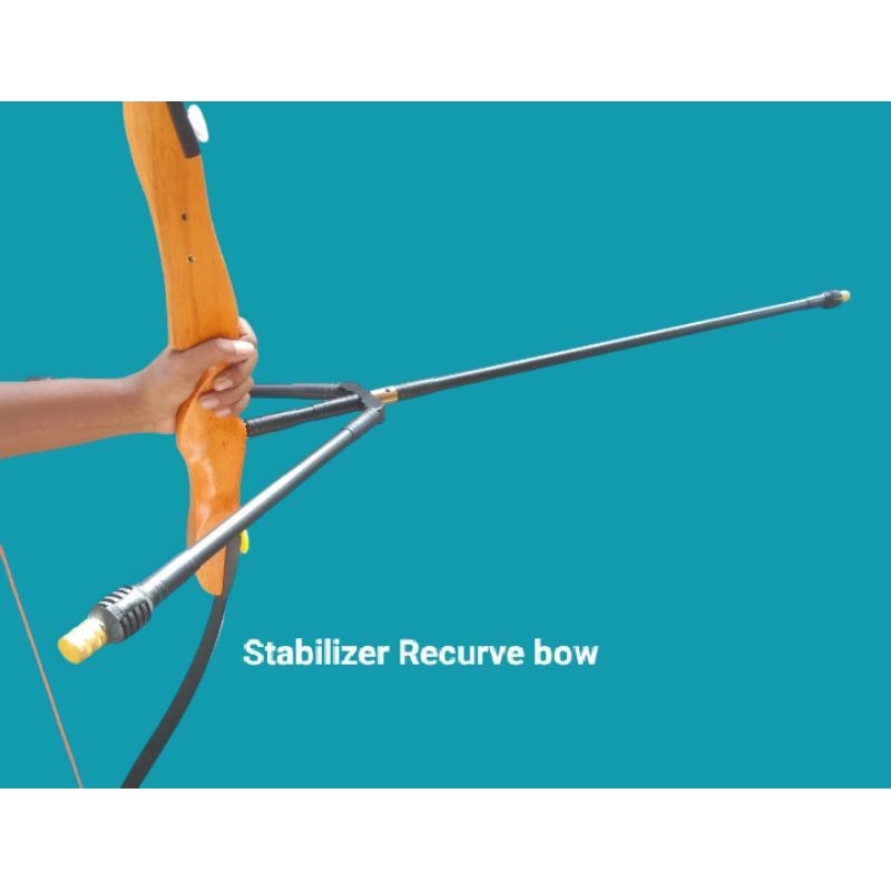 Stabilizer Recurve bow Stabilizer plus Dumper Busur Panah Termurah Alat menstabil kan  panahan kesei