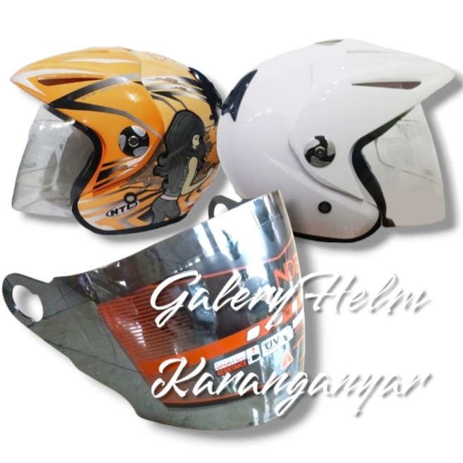 (NDR1) Kaca Helm NTC  visor all varian NTC half face pet