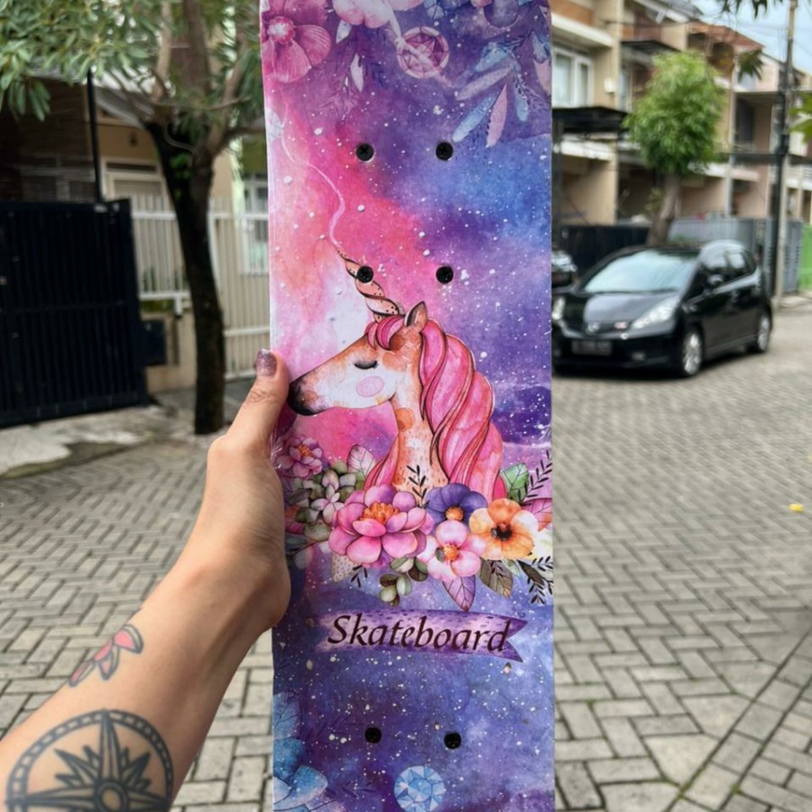 Skateboard Kecil/Skateboard Anak Anak 2406 (M)  Motif Cewek