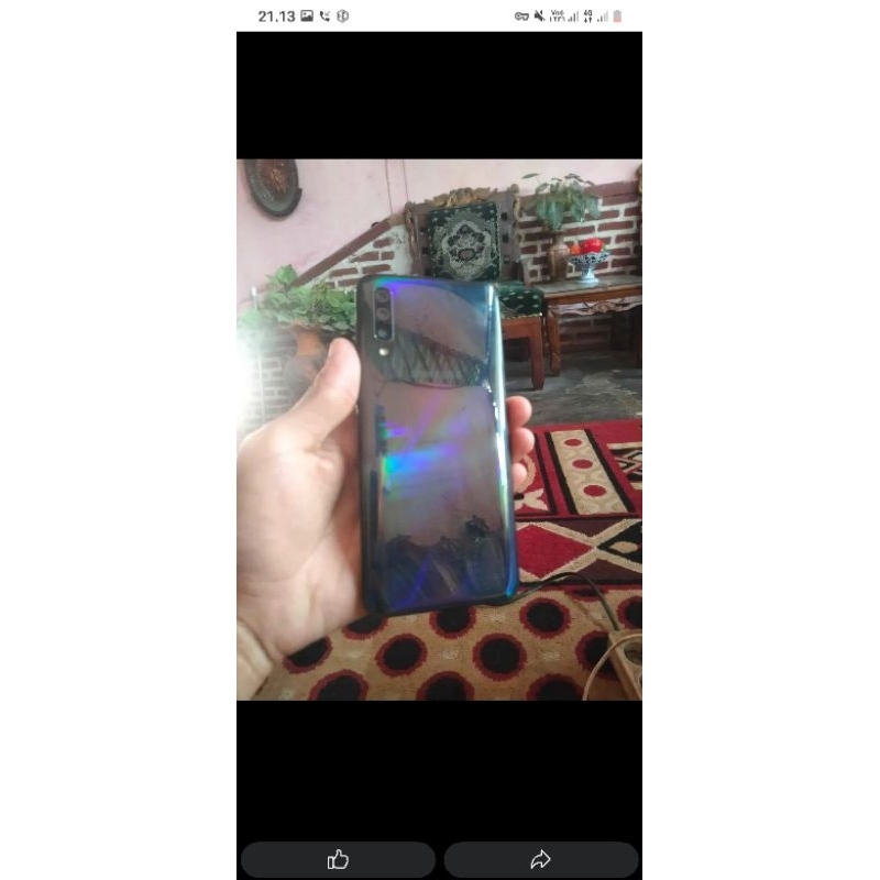 SAMSUNG A50 SECOND NOKEN SIDIK JARI ON LENGKAP BUTUH UANG