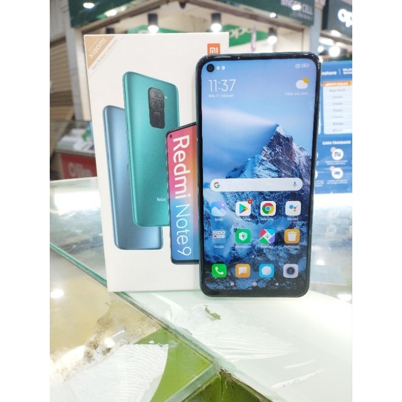 Redmi Note 9 [4/64] Fullset Original - Hp Bekas Berkualitas