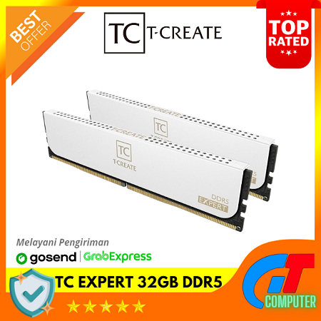 Team T-Create Expert White DDR5 PC51200 32GB (2x16GB) / RAM DDR5 32GB