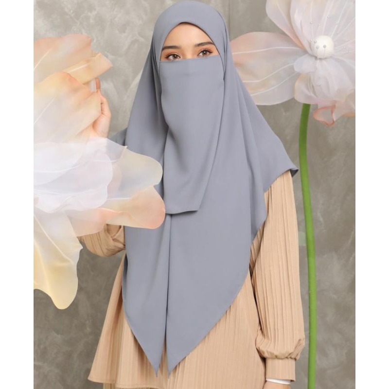 COD khimar Zeepper resleting set cadar hijab syar'i chifon babydol