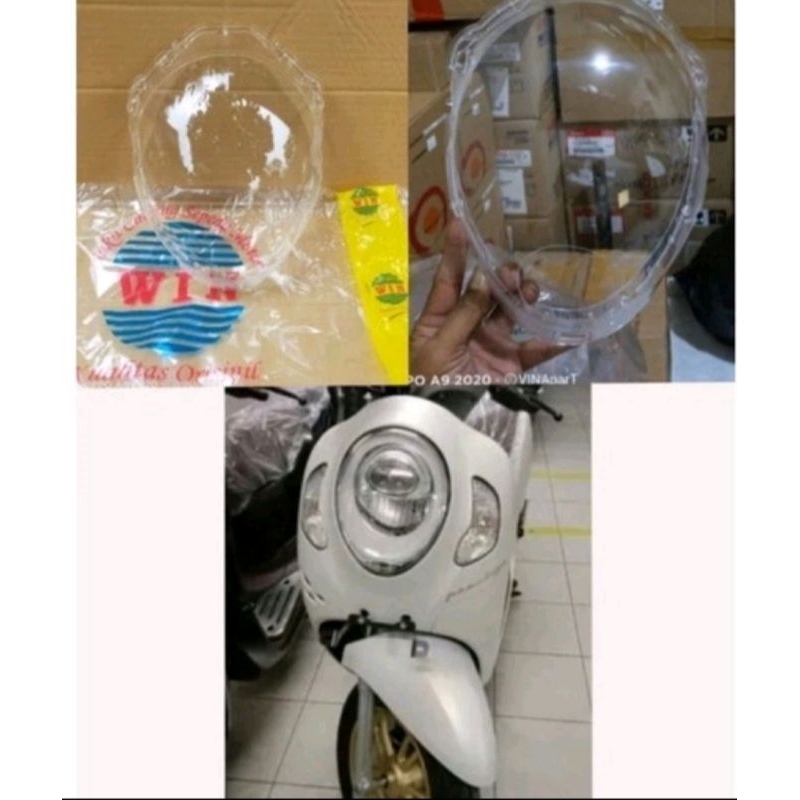 Mika lampu depan scoopy 2021 2022 2023 k2f kaca lampu scoopy 2021 2022 2023