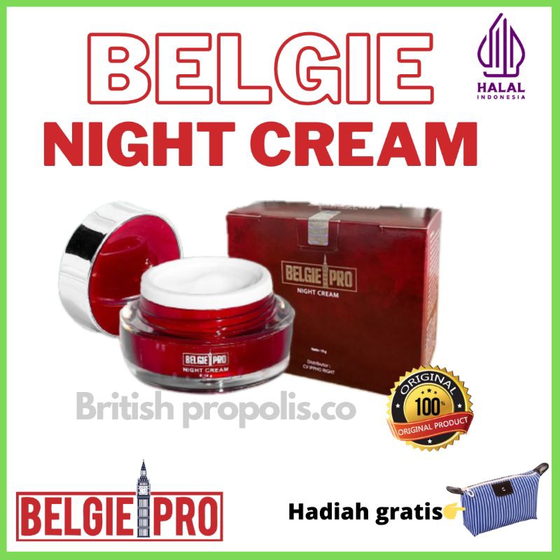 BELGIE PRO NIGHT CREAM ORIGINAL HALAL KRIM MALAM BELGIE PRO