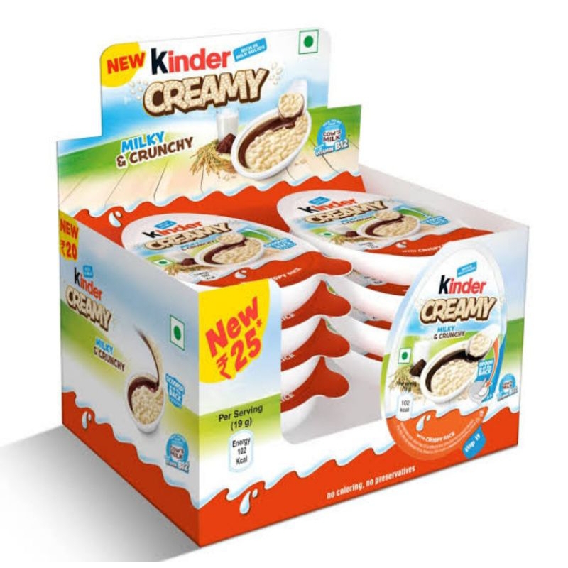 

KINDER CREAMY MILKY & CRUNCHY 19G