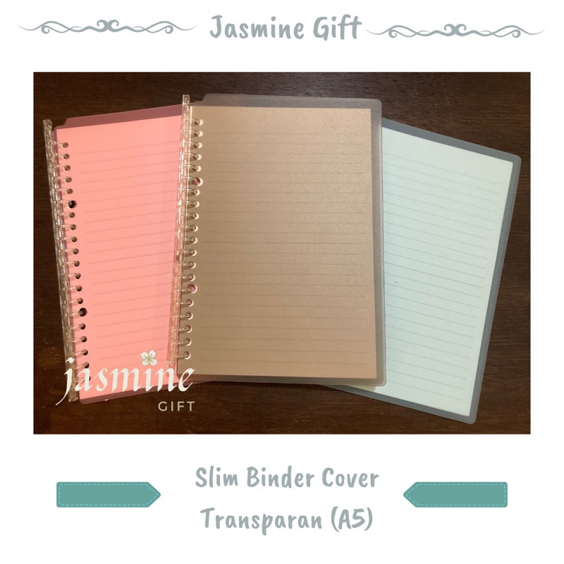 

[FREE GIFT] PANMOMO A5 SLIM BINDER COVER TRANSPARAN - Jasmine Gift